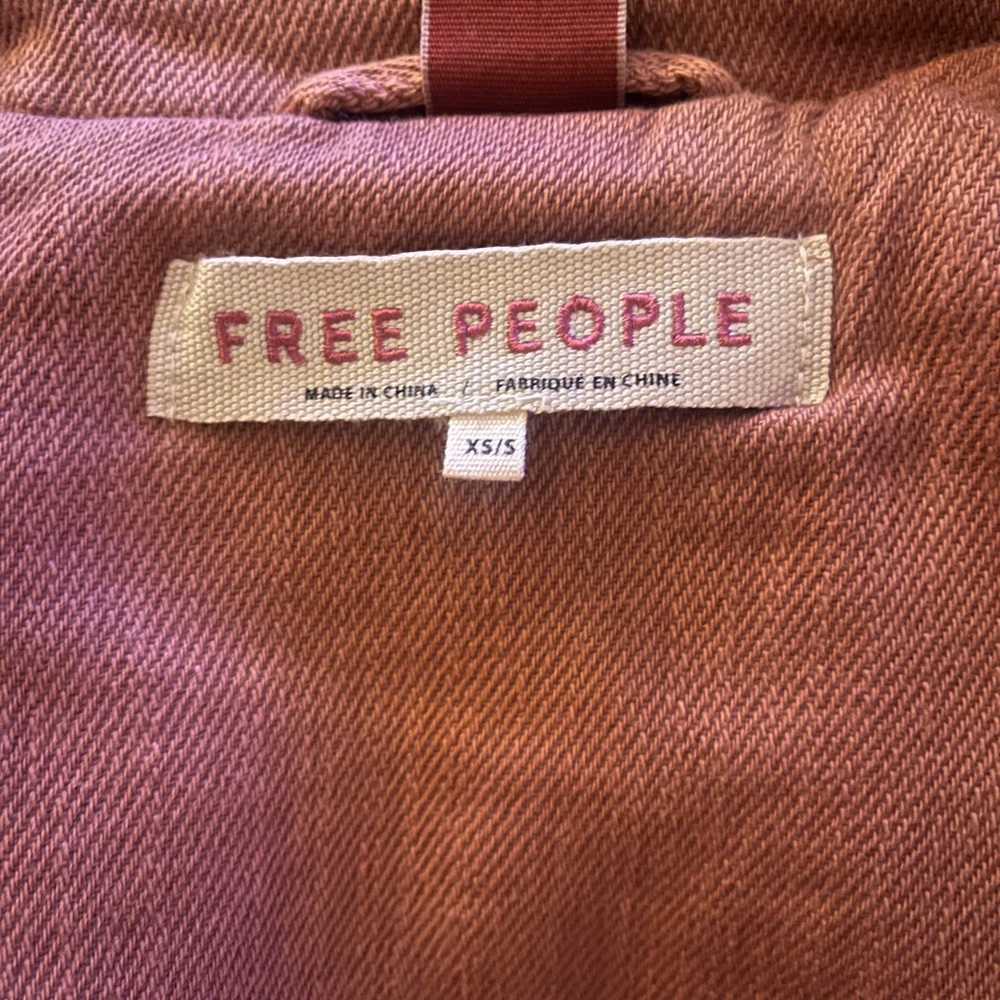 FREE PEOPLE cotton trenchcoat size XS/S Excellent condition! - Picture 5 of 8